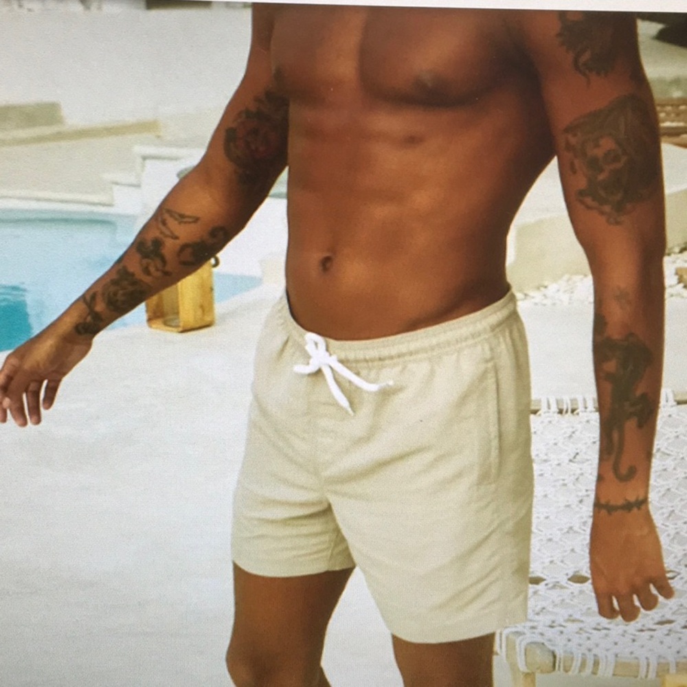 RSQ/6”NYLON BOARD SHORTS IN” VINTAGE KHAKI”